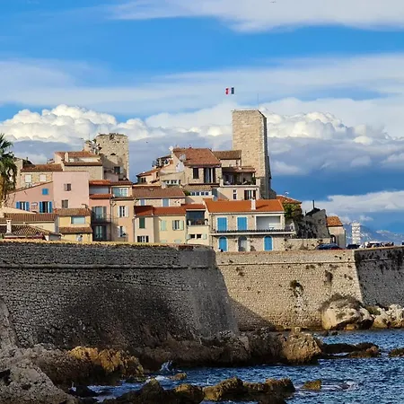 Casalionelantibes Large With Ac, King-size Bed, Garden And Parking Apartment *