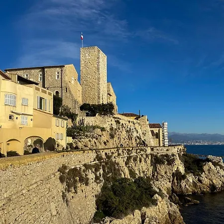 아파트 Casalionelantibes Large With Ac, King-size Bed, Garden And Parking *