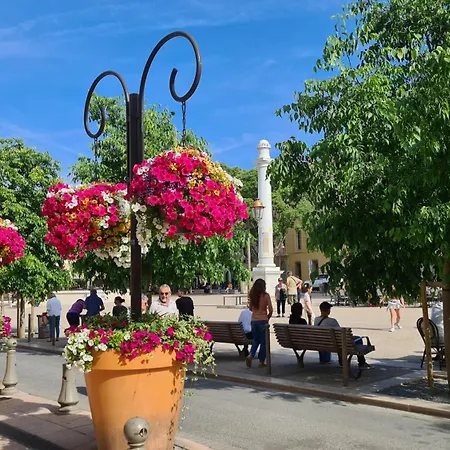 Casalionelantibes Large With Ac, King-size Bed, Garden And Parking